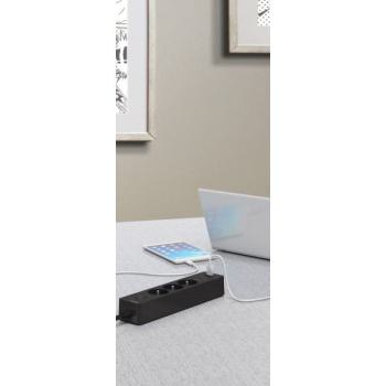  Multipr 3P 2USB 1,5m blc 