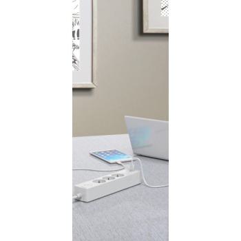 Multipr 5P 2USB 1,5m blc 