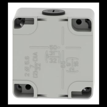  Boite vide grise non perc�e 