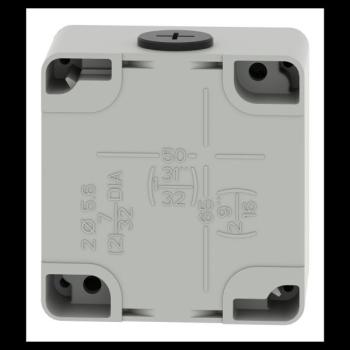  Boite vide grise 1 trou 22mm 