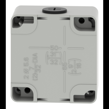 Boite vide grise 1 trou 22mm 