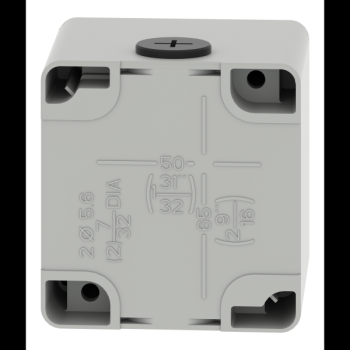  Boite vide grise 1 trou 22mm 