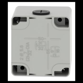  Boite vide grise 2 trous 22mm 