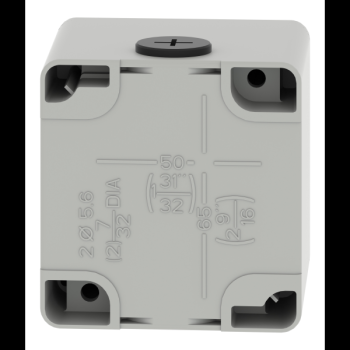  Boite vide grise 1 trou 30mm 
