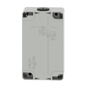  Boite vide grise 2 trous 22mm 