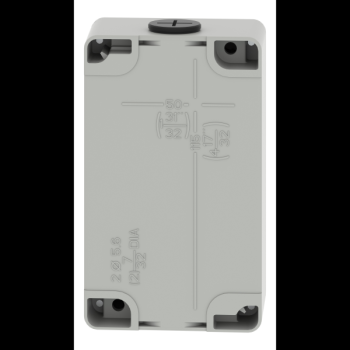  Boite vide grise 3 trous 22mm 