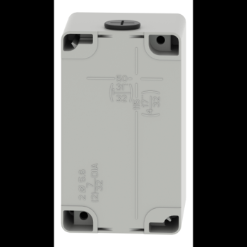  Boite vide grise 2 trous 22mm 