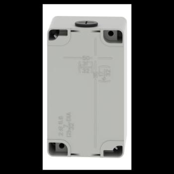  Boite vide grise 4 trous 22mm 