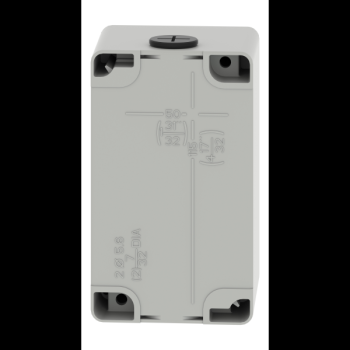  Boite vide grise 4 trous 22mm 