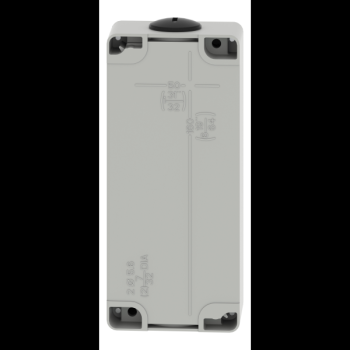  Boite vide grise 4 trous 22mm 