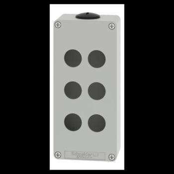  Boite vide grise 6 trous 22mm 