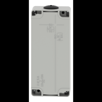  Boite vide grise 6 trous 22mm 