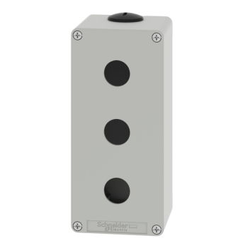  Boite vide grise 3 trous 22mm 