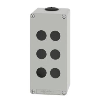  Boite vide grise 6 trous 22mm 