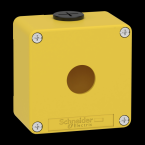  Boitier vide jaune 1 trou 22mm 