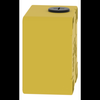  Boitier vide jaune 1 trou 22mm 