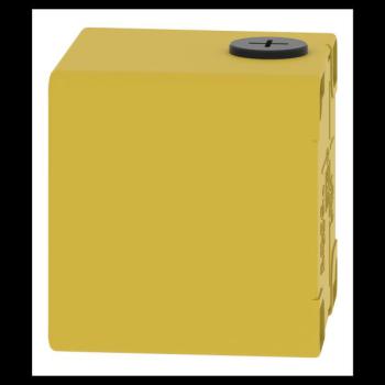  Boitier vide jaune non perc� 