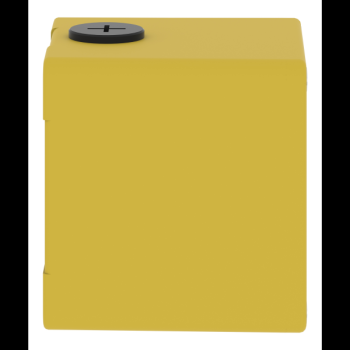  Boitier vide jaune 1 trou 22mm 