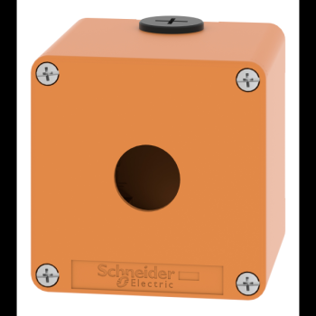  Boite vide orange 1 trou 22mm 