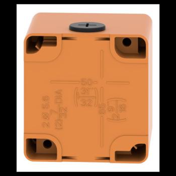  Boite vide orange 1 trou 22mm 