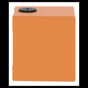  Boite vide orange 1 trou 22mm 