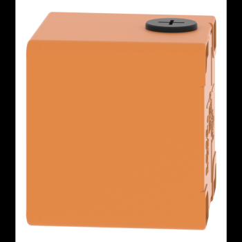  Boite vide orange 1 trou 22mm 