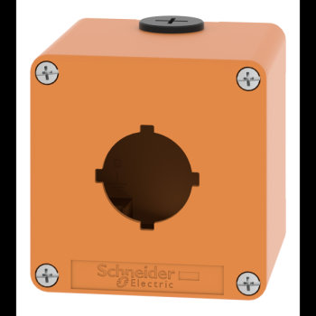  Boite vide orange 1 trou 30mm 