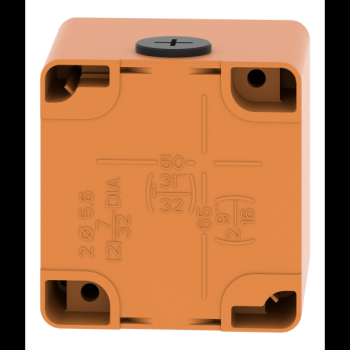  Boite vide orange 1 trou 30mm 