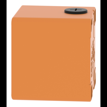  Boite vide orange 1 trou 30mm 