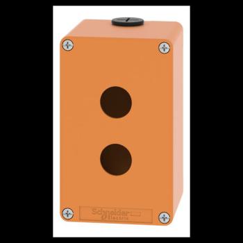  Boite vide orange 2 trous 22mm 