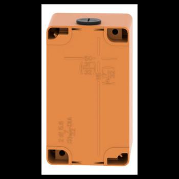  Boite vide orange 2 trous 22mm 