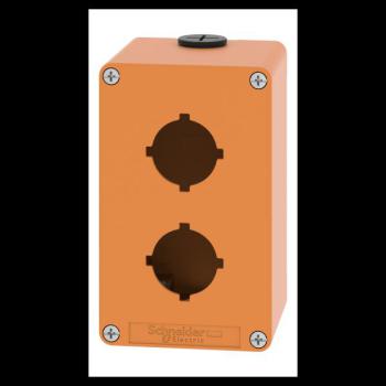  Boite vide orange 2 trous 30mm 