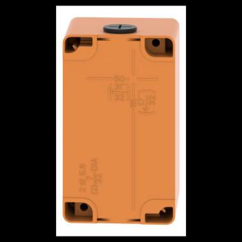  Boite vide orange 2 trous 30mm 