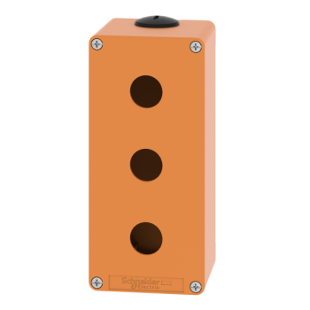  Boite vide orange 3 trous 22mm 