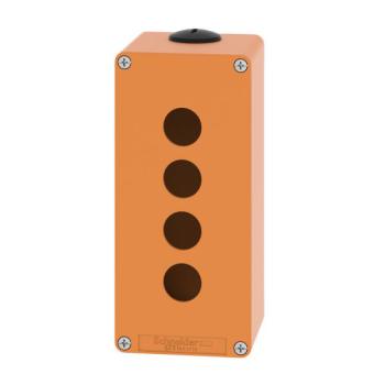  Boite vide orange 4 trous 22mm 