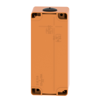  Boite vide orange 4 trous 22mm 