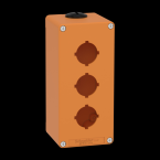  Boite vide orange 3 trous 30mm 