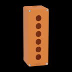  Boite vide orange 6 trous 22mm 