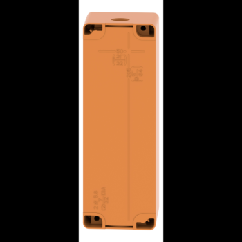  Boite vide orange 6 trous 22mm 