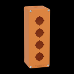  Boite vide orange 4 trous 30mm 