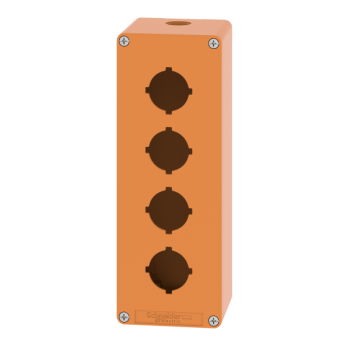  Boite vide orange 4 trous 30mm 