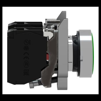  BOUTON POUSSOIR VERT AFFL 