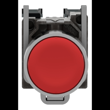  BOUTON POUSSOIR, ROUGE, 1 