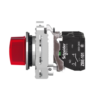  BT lum flush rouge 1O+1F 24V 