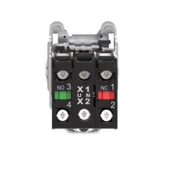  BP lum flush rouge 1O+1F 110V 