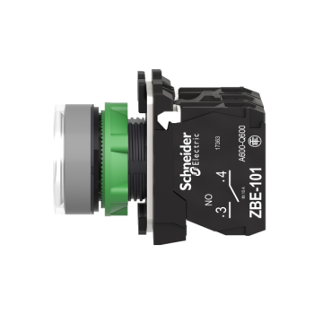  BP lumineux blanc 1O+1F 24V 