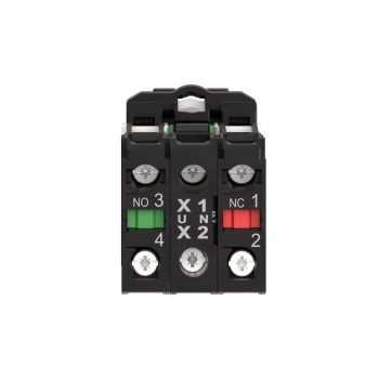  BP lumineux vert 1O+1F 24V 