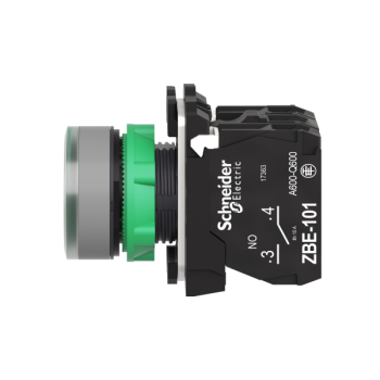  BP lumineux vert 1O+1F 24V 