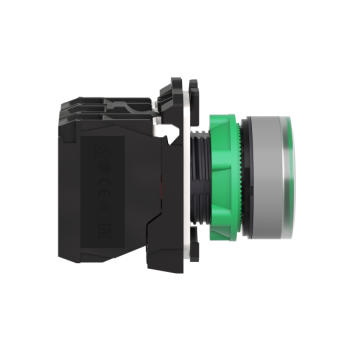  BP lumineux vert 1O+1F 110V 