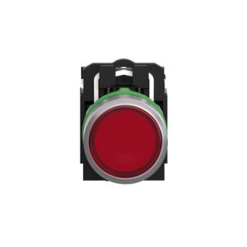  BP lumineux rouge 1O+1F 24V 